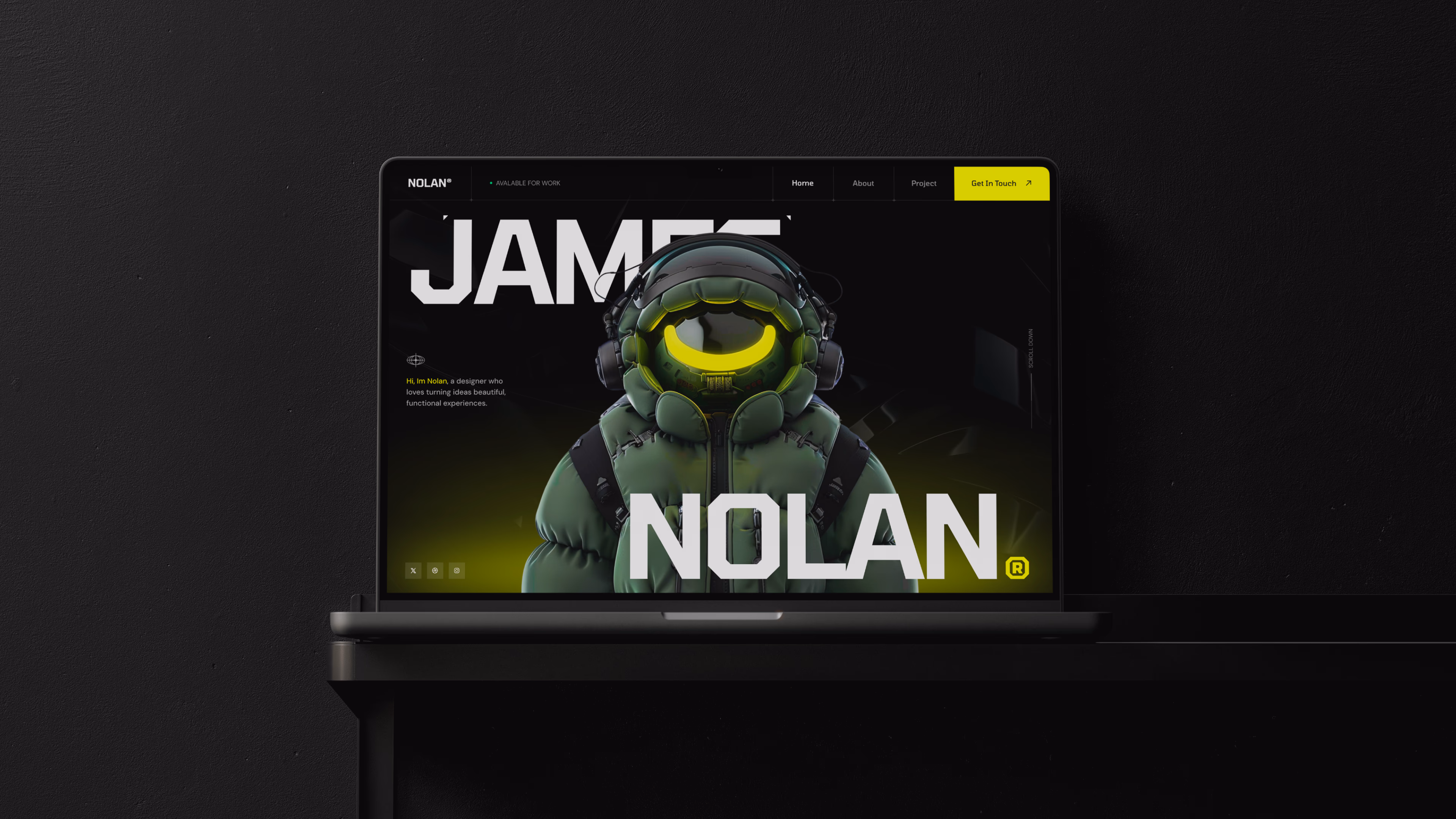 James Nolan 3D Mockup